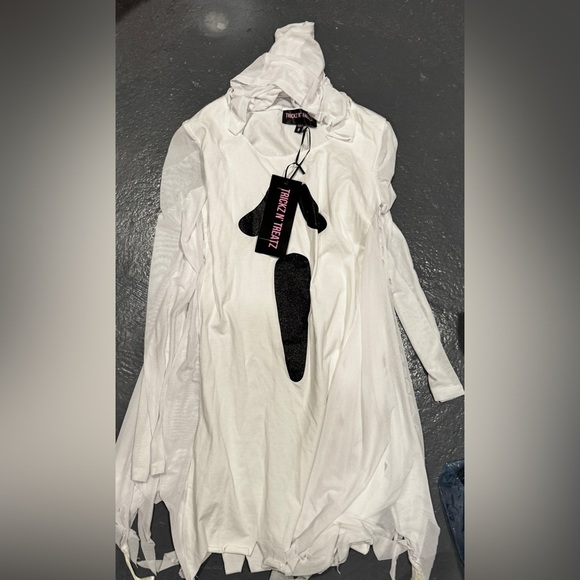 Dolls Kill Dresses & Skirts - Dolls Kill White Top with Black Accents